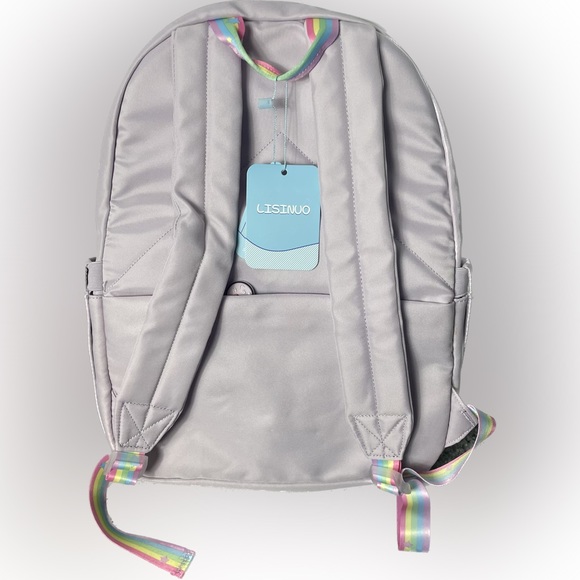 LISINUO Kids Backpacks for Girls Backpack School Bookbag Pink And Purple NWT - Picture 3 of 7